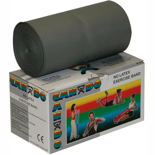 CanDo Non-Latex Therapy Bands - XX-Heavy / Silver